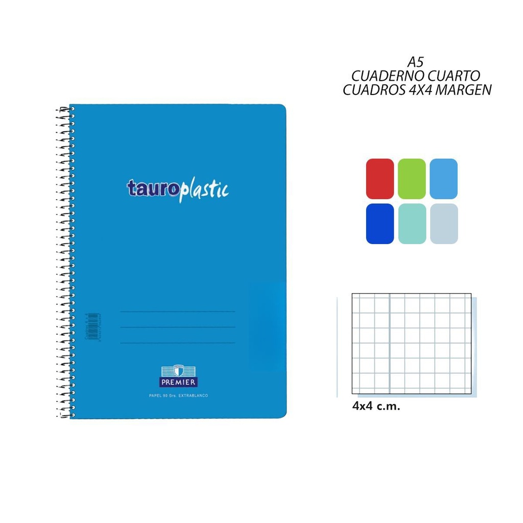 Cosntrucción cuaderno A5 80 hojas 4x4 - Material escolar