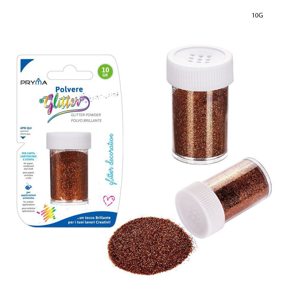Purpurina marrón 10g - Decoración y manualidades