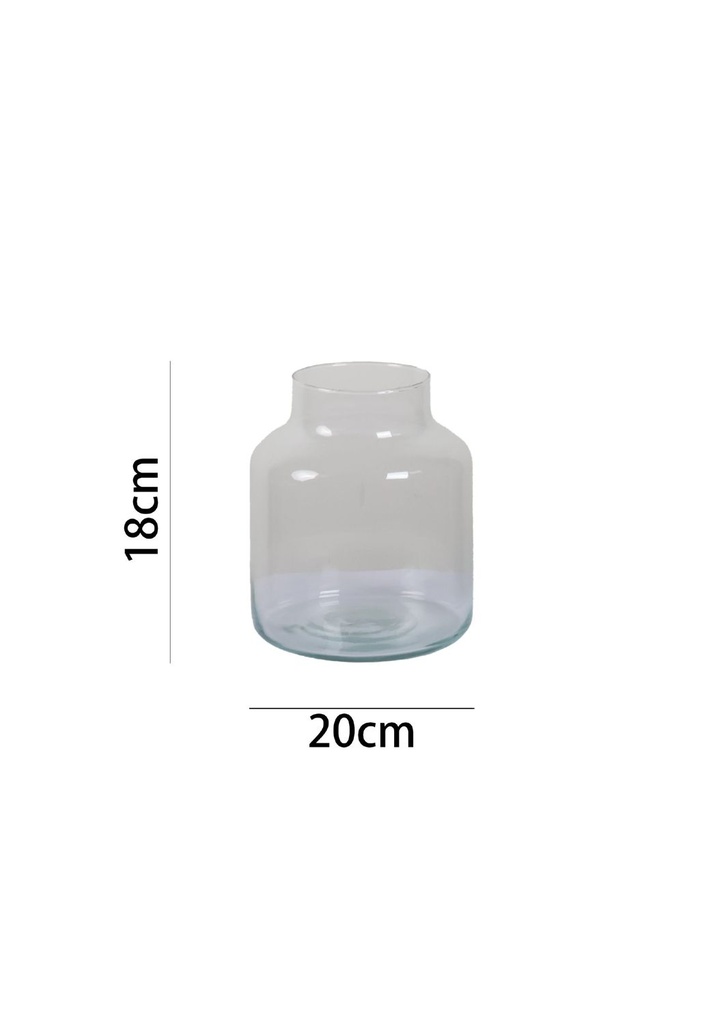 Florero D18 H20 cm - Jarrones y floreros de vidrio