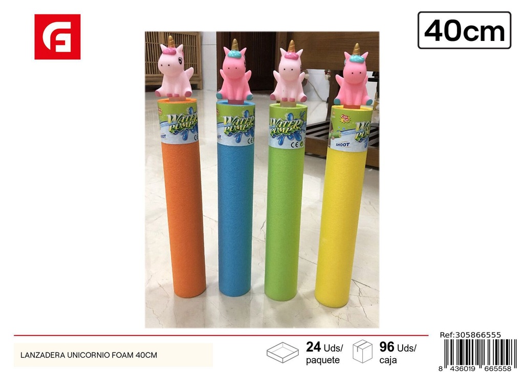 Lanzadera unicornio foam 40 cm - Juguetes de verano