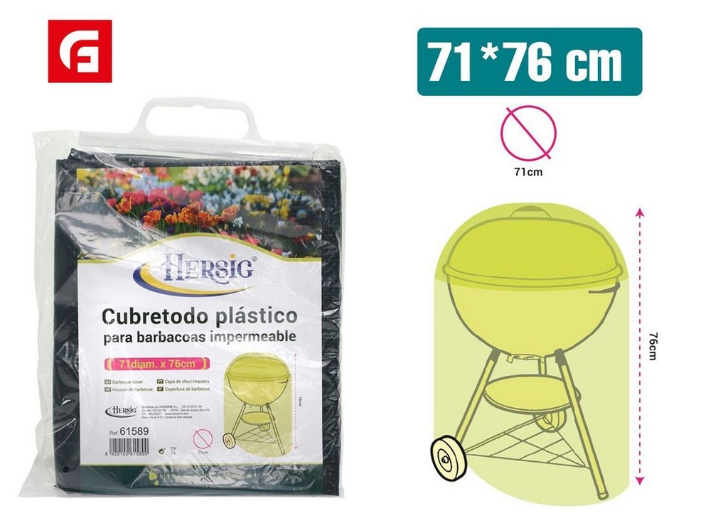 Protector para barbacoa pequeño - Accesorios para verano y cubiertas