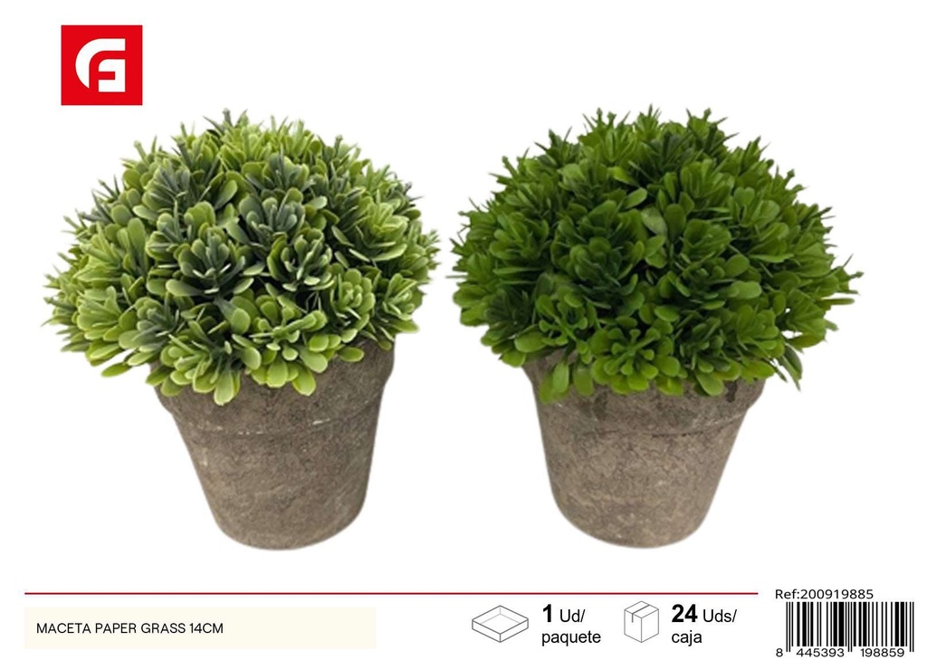 Maceta Paper Grass 14 cm - Accesorios de jardín