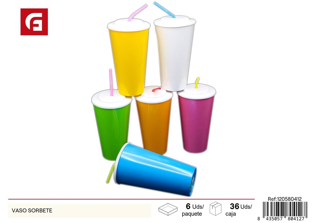 Vaso sorbete de plástico - Utensilios de bebida y cocina