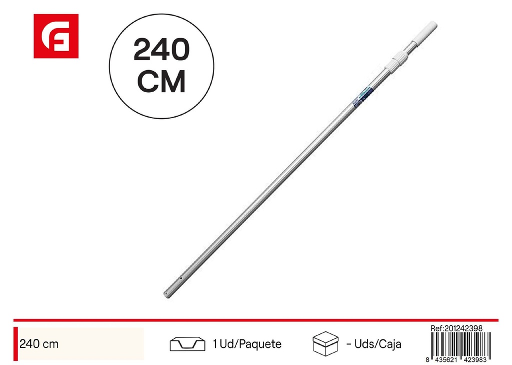 Pértiga telescópica 240 cm - Accesorios de limpieza