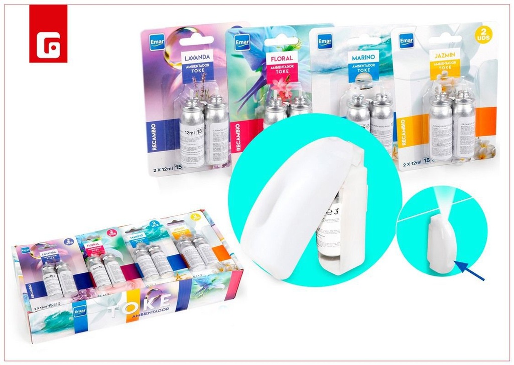 Recambio Ambientador Toke 2 unidades surtido - Aromatizantes del hogar