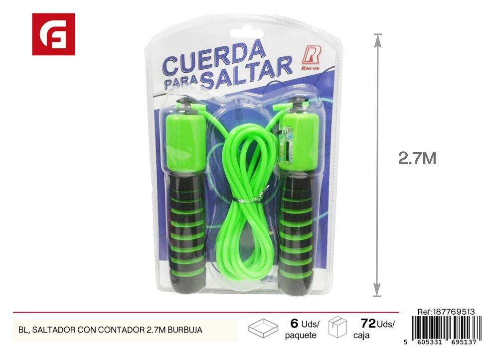  Cuerda para saltar con contador 2.7m - Juguete deportivo