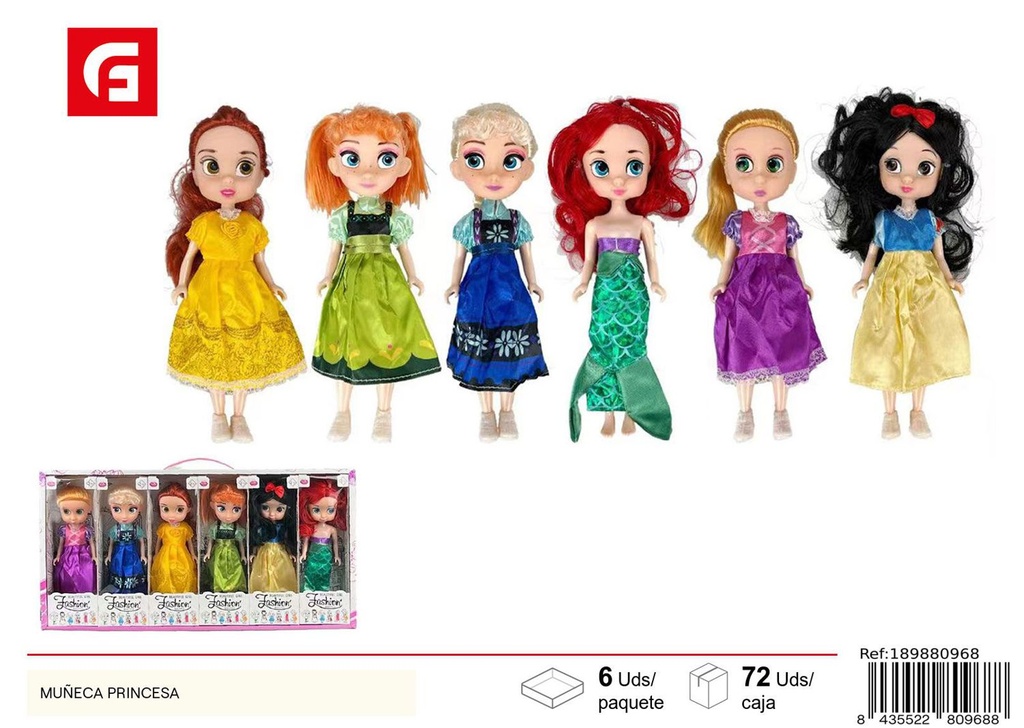 Muñecas de las princesas en surtido 6 - Juguetes creativos