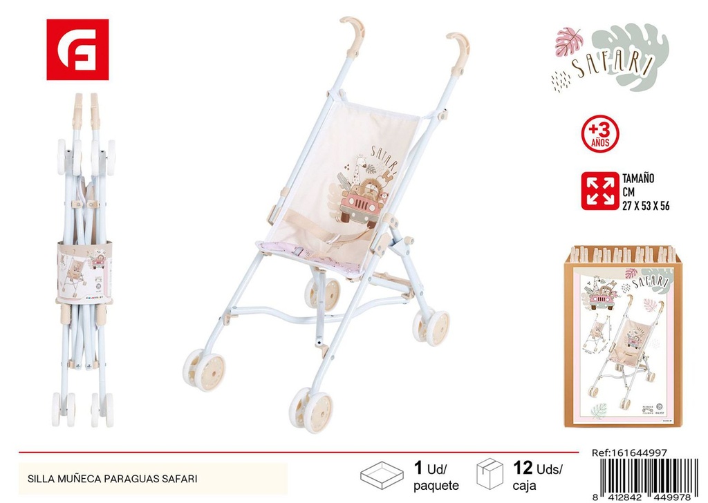 Silla de muñeca paraguas safari - Juguetes para bebés