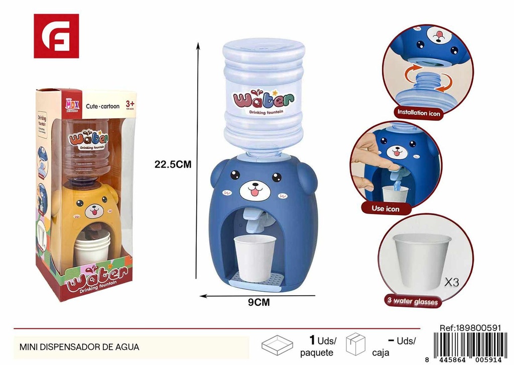 Mini dispensador de agua de cangrejo de cartoon - Juguetes de cocina