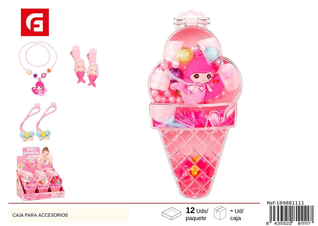 Juego de muñeca y accesorios en caja de caramelo - Juguetes de accesorios