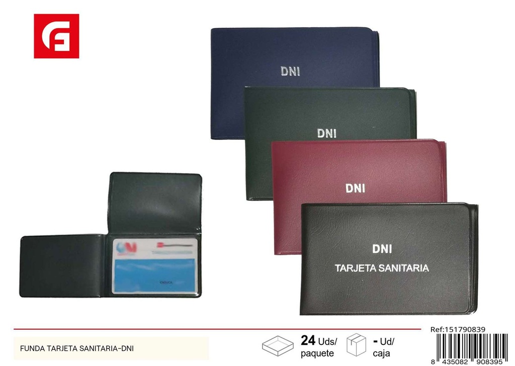 Funda para tarjetas sanitarias y DNI - Material de oficina y organización