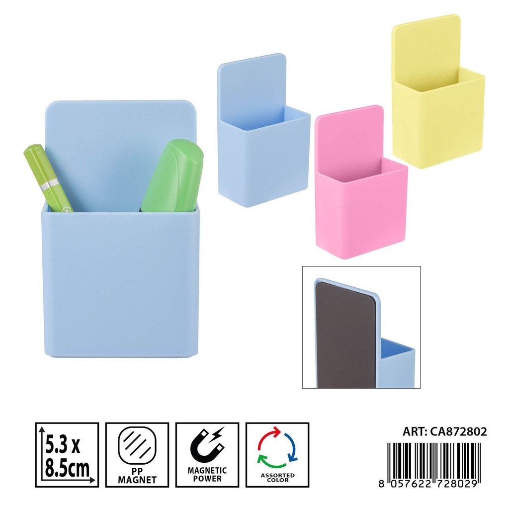Portalápices magnético 5.3 x 3 x 8.5 cm - Organización de escritorio