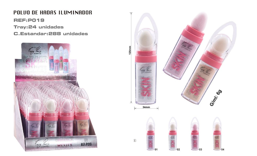  Polvo de Hadas 24/u 288/u - Iluminador y maquillaje