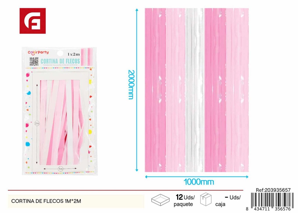 Cortina de flecos 1m*2m - Decoraciones festivas