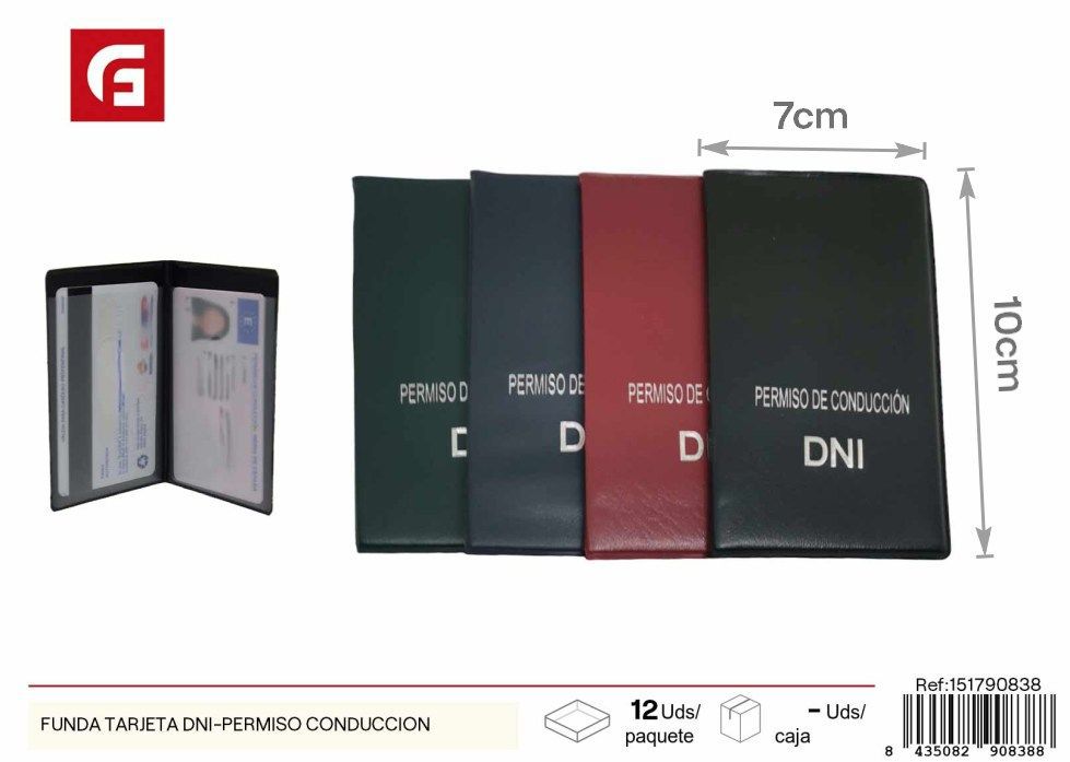Funda de tarjeta DNI/permisos de conducción - Material de oficina y tarjeteros