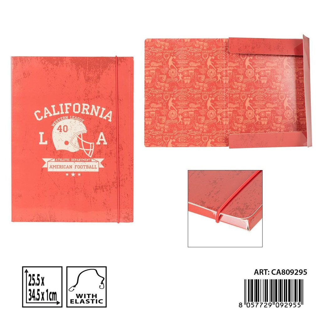 Carpeta D1 con 3 solapas 25.5x34.5 cm - Papelería y organización