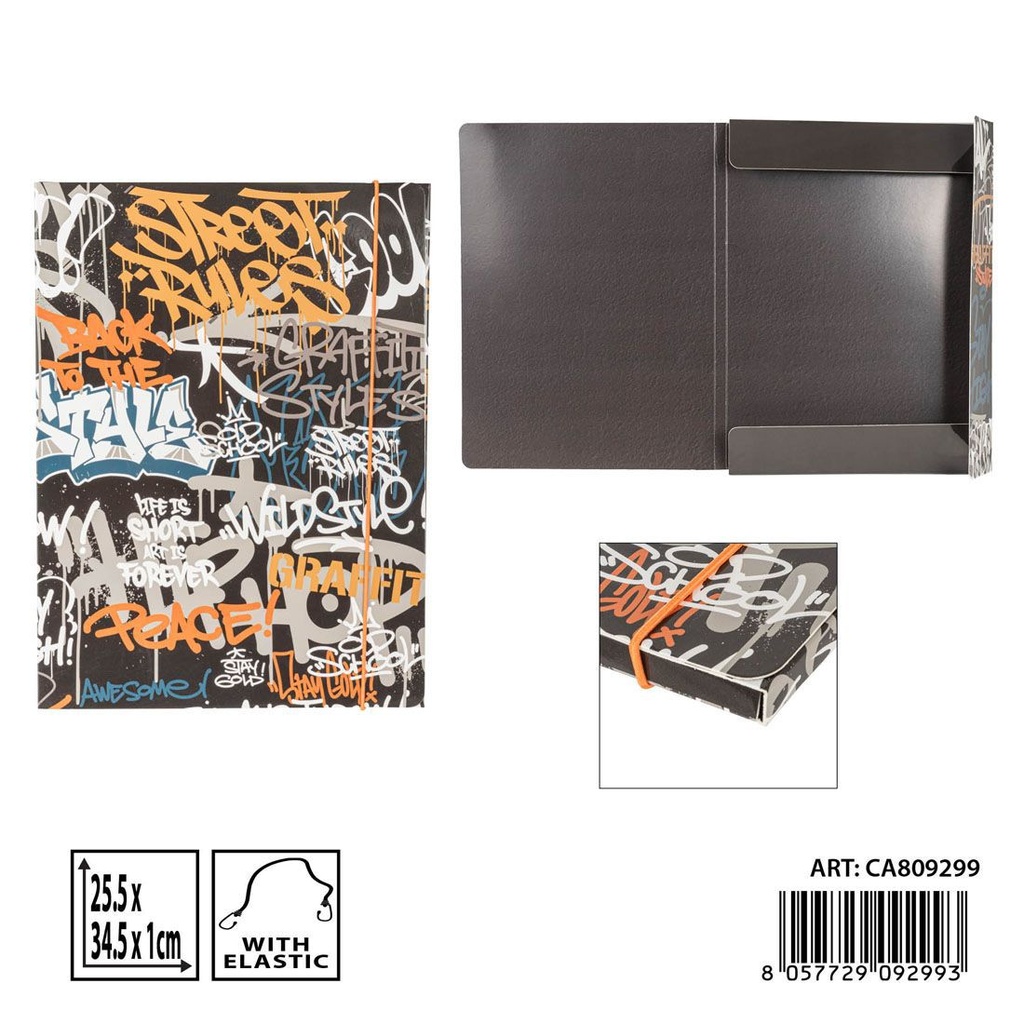 Carpeta D1 con 3 solapas 25.5x34.5 cm - Papelería y organización
