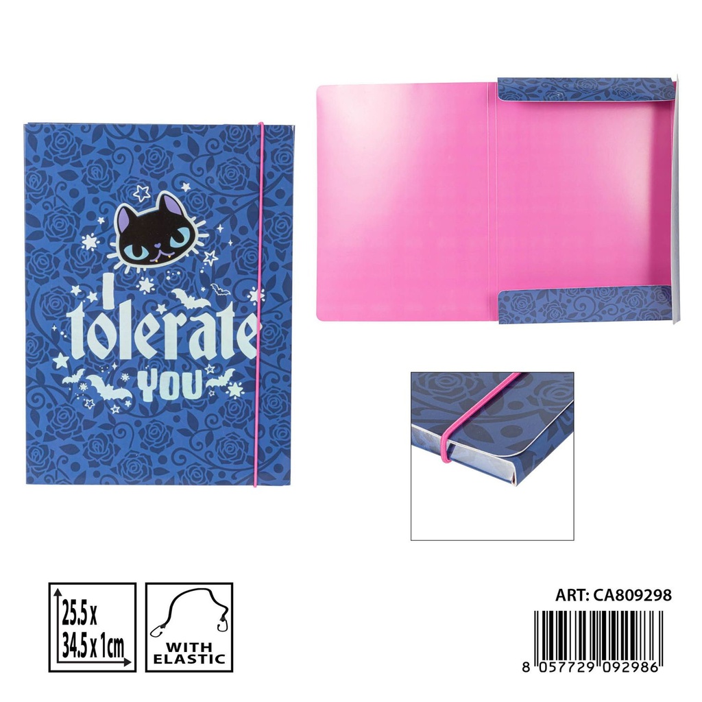 Carpeta D1 con 3 solapas 25.5x34.5 cm - Papelería y organización