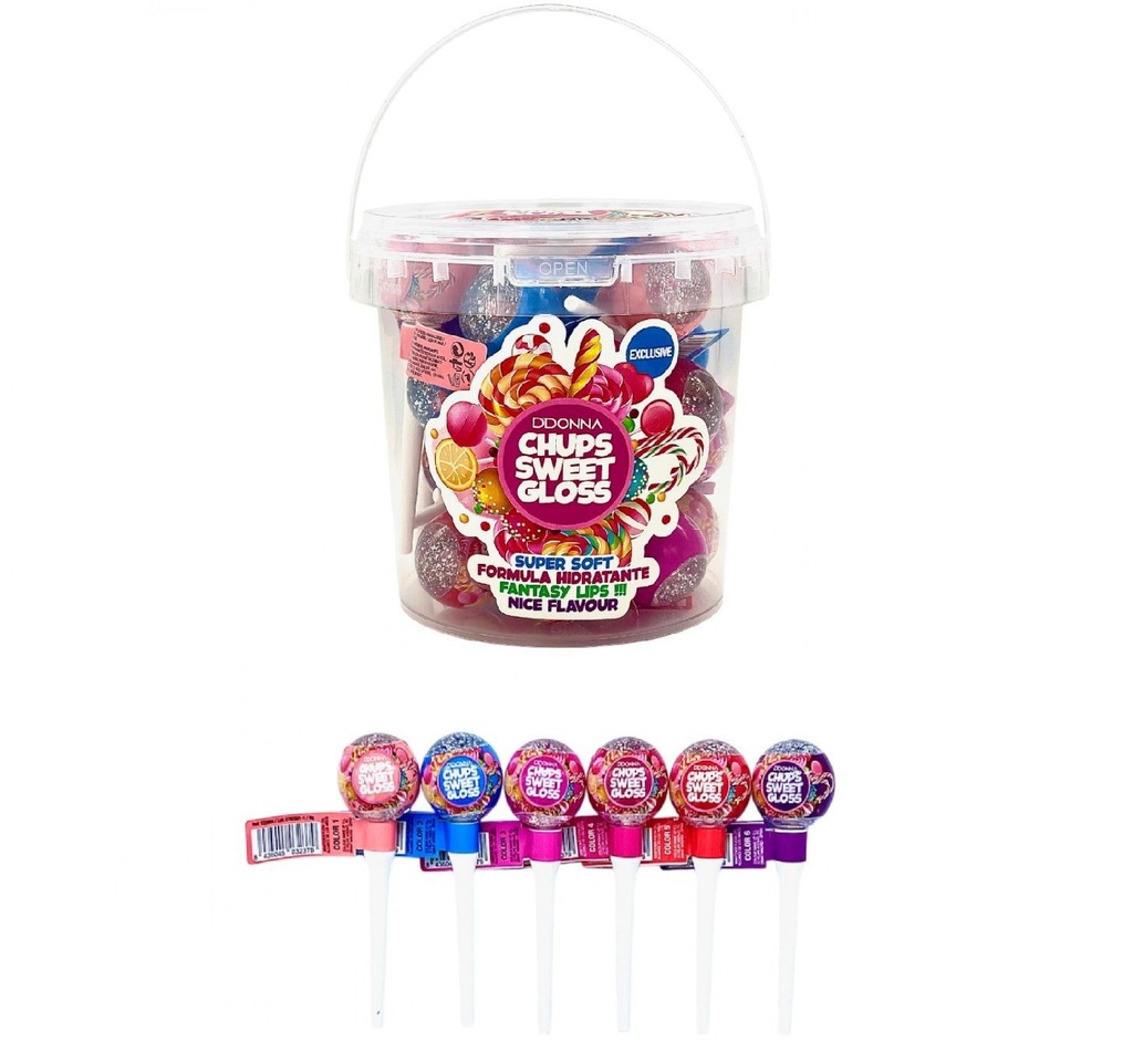 Brillo Labial Chups Sweet Gloss 24 unidades - Cosméticos labiales