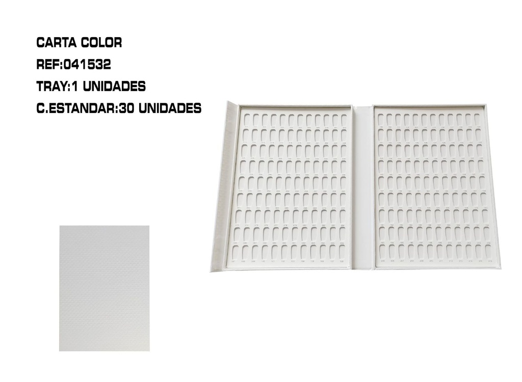 Paleta de Color 216 en Libro Blanco - Accesorios de uñas y paletas de colores