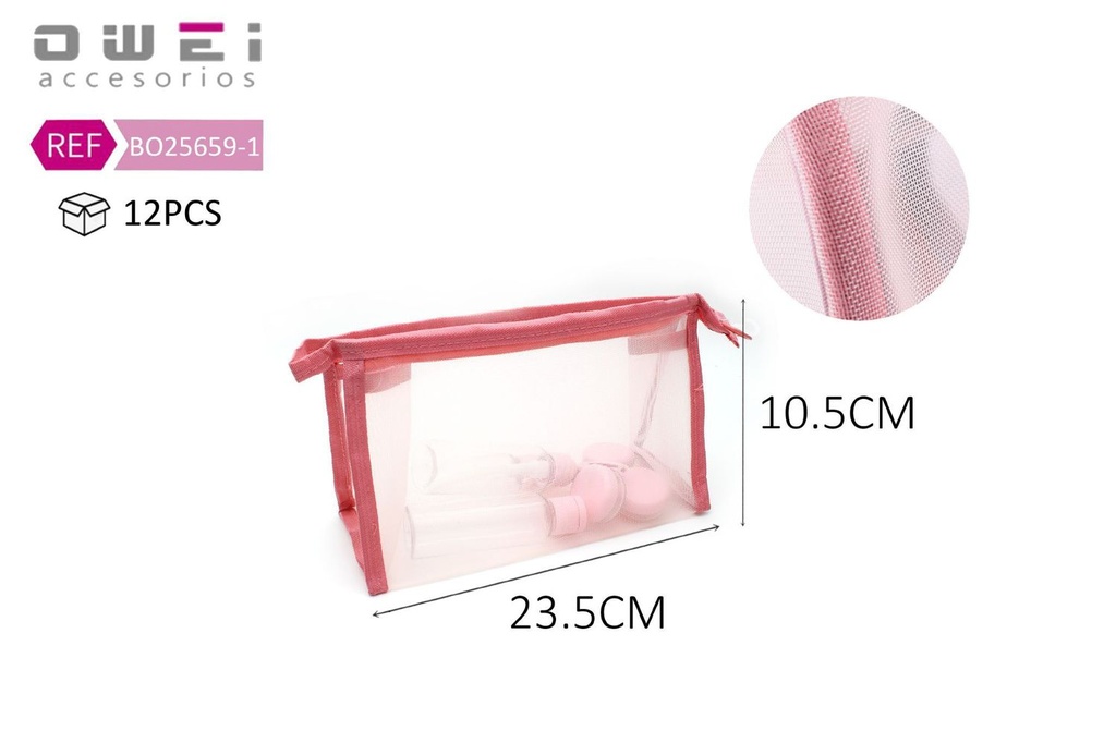 Neceser 23.5x10.5 cm 12 unidades BO25659 - Neceseres y bolsas de viaje