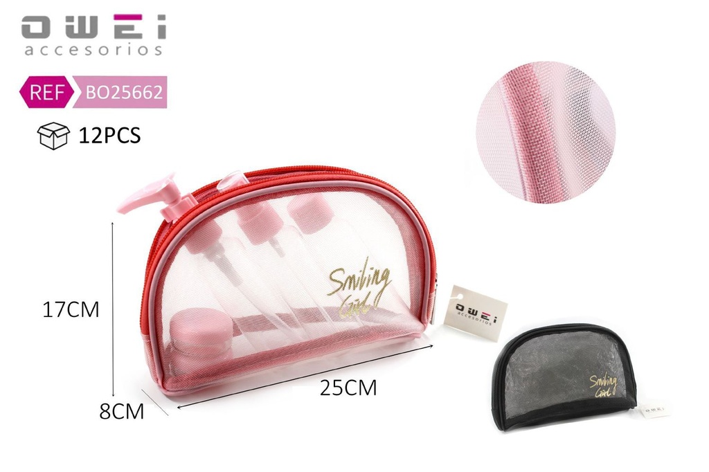 Neceser 25x17x8 cm 12 unidades BO25662 - Neceseres y bolsas de viaje