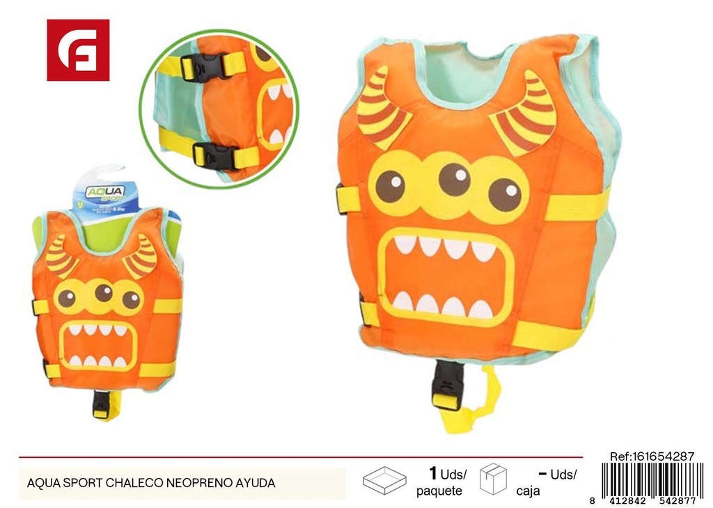 Chaleco de neopreno ayuda para piscina Aqua Sport