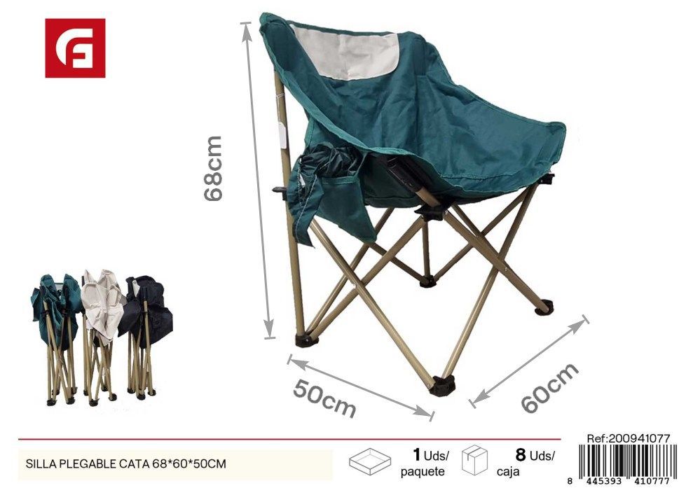 Silla plegable Cata 68x60x50 cm - Muebles de verano y sillas de playa