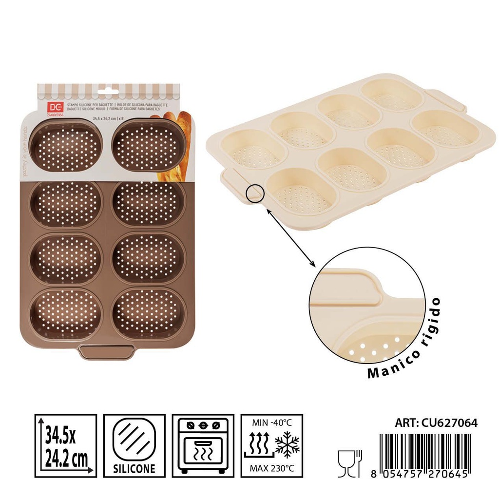 Molde de silicona para pan 34.5x24.2 cm - Utensilios de repostería