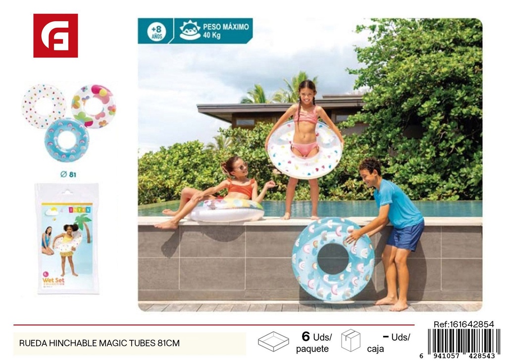 Rueda hinchable Magic Tubes 81 cm - Flotadores para niños