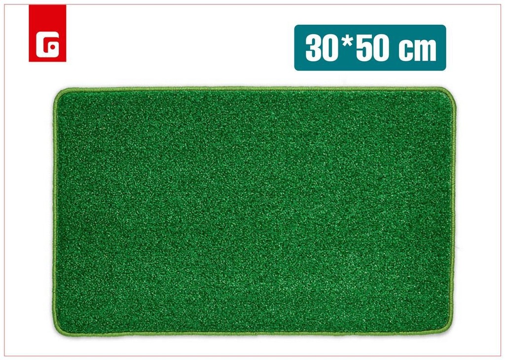 Felpudo exterior Essential verde 30 x 50 cm - Tapete decorativo para exteriores  