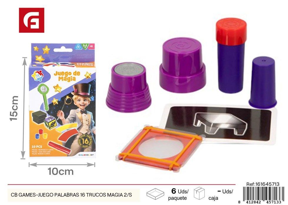 Juego de palabras 16 trucos de magia CB Games - Juegos de mesa