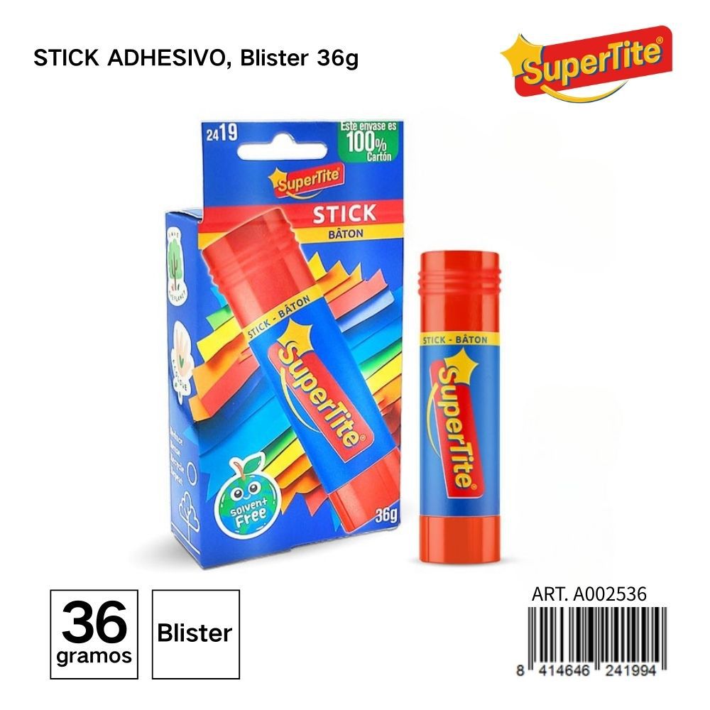 Stick adhesivo Supertite 36g - Artículos de papelería y adhesivos