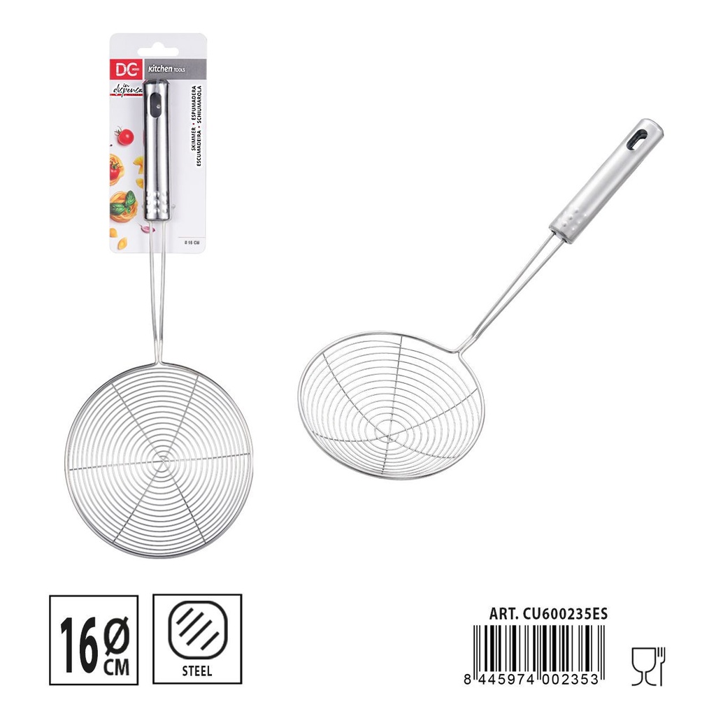 Espumadera de acero inoxidable dimensión 36.5x15 cm - Utensilios de cocina