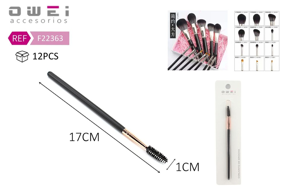 Pincel para cejas/pestañas 24 unidades F22363 - Accesorios de belleza