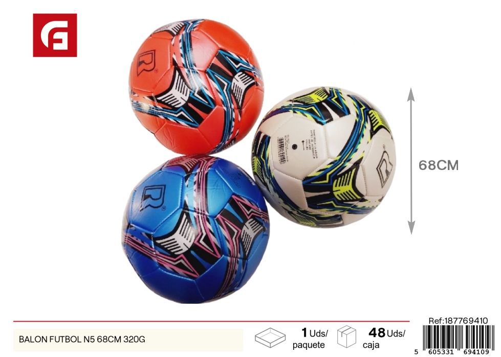 Balón de fútbol N5 68 cm 320 g - Juguetes de deporte
