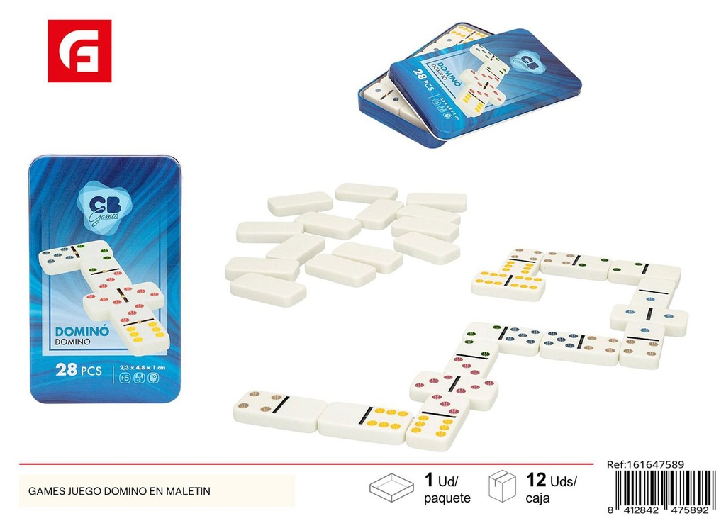 Juego de dominó en maletín 28pcs - Juegos de mesa