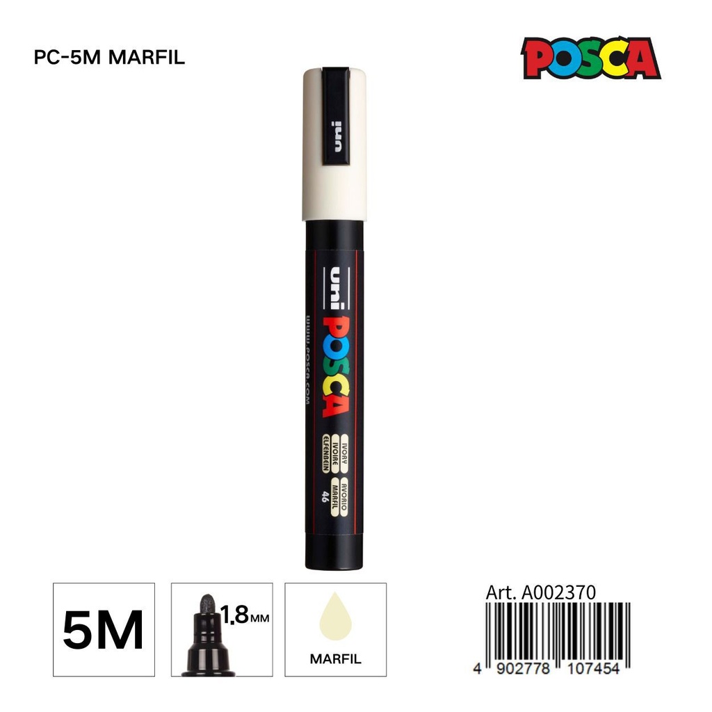 Marcador POSCA 1.8mm marfil - Papelería y artículos de escritura