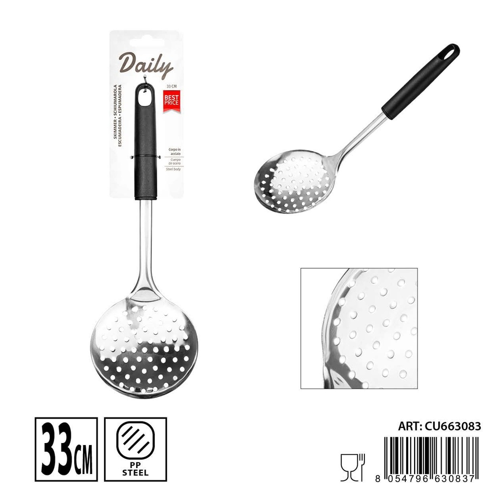 Espumadera de acero inoxidable 33x11cm - Utensilios de cocina