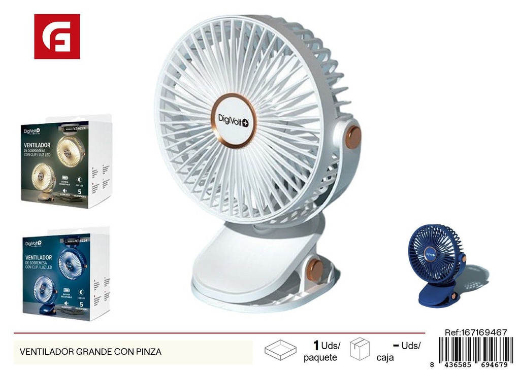 Ventilador grande con pinza - Soluciones de ventilación para el hogar