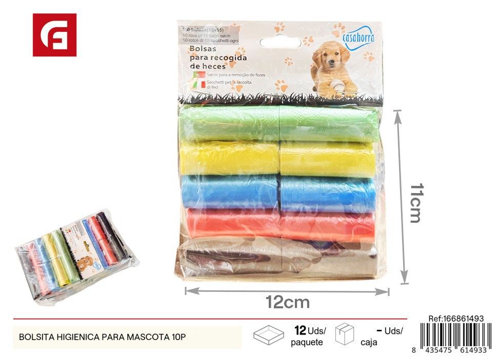 Bolsita higiénica para mascota 10 unidades - Accesorios para mascotas