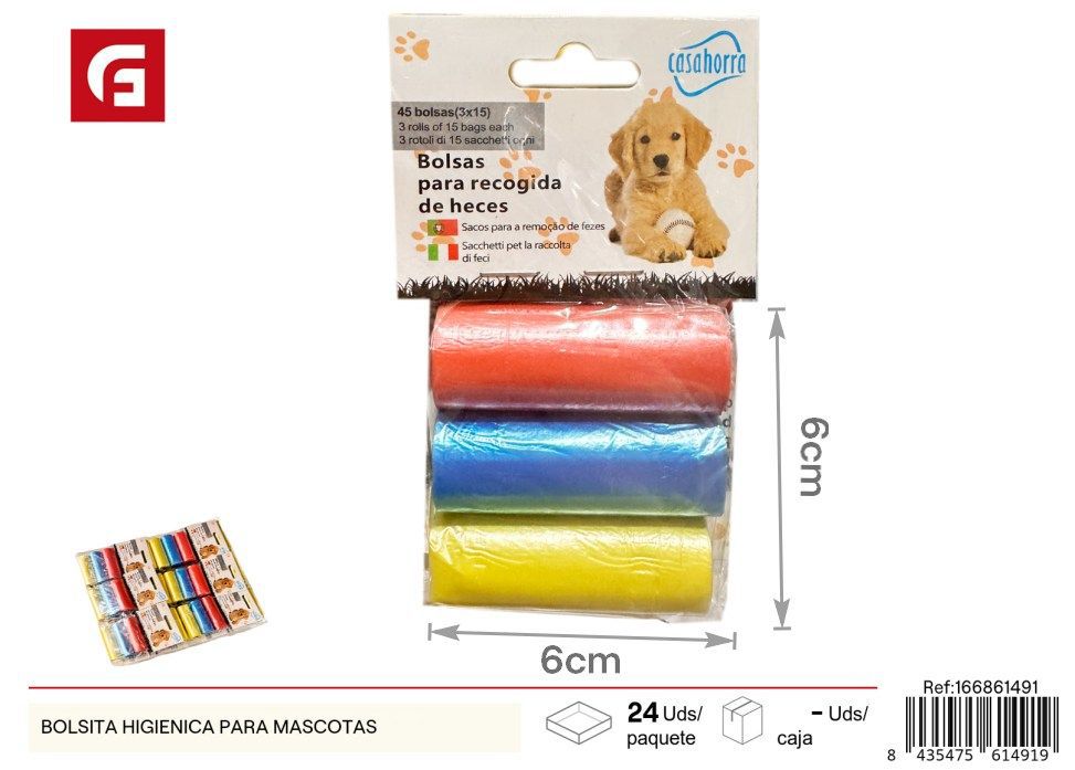 Bolsitas higiénicas para mascotas - Accesorios para mascotas