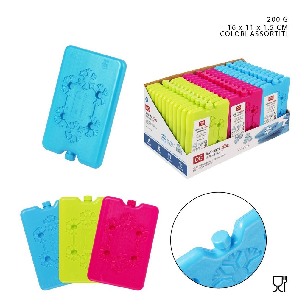 Tableta enfriadora 200G 16X11X1.5CM - Accesorios de cocina y enfriadores