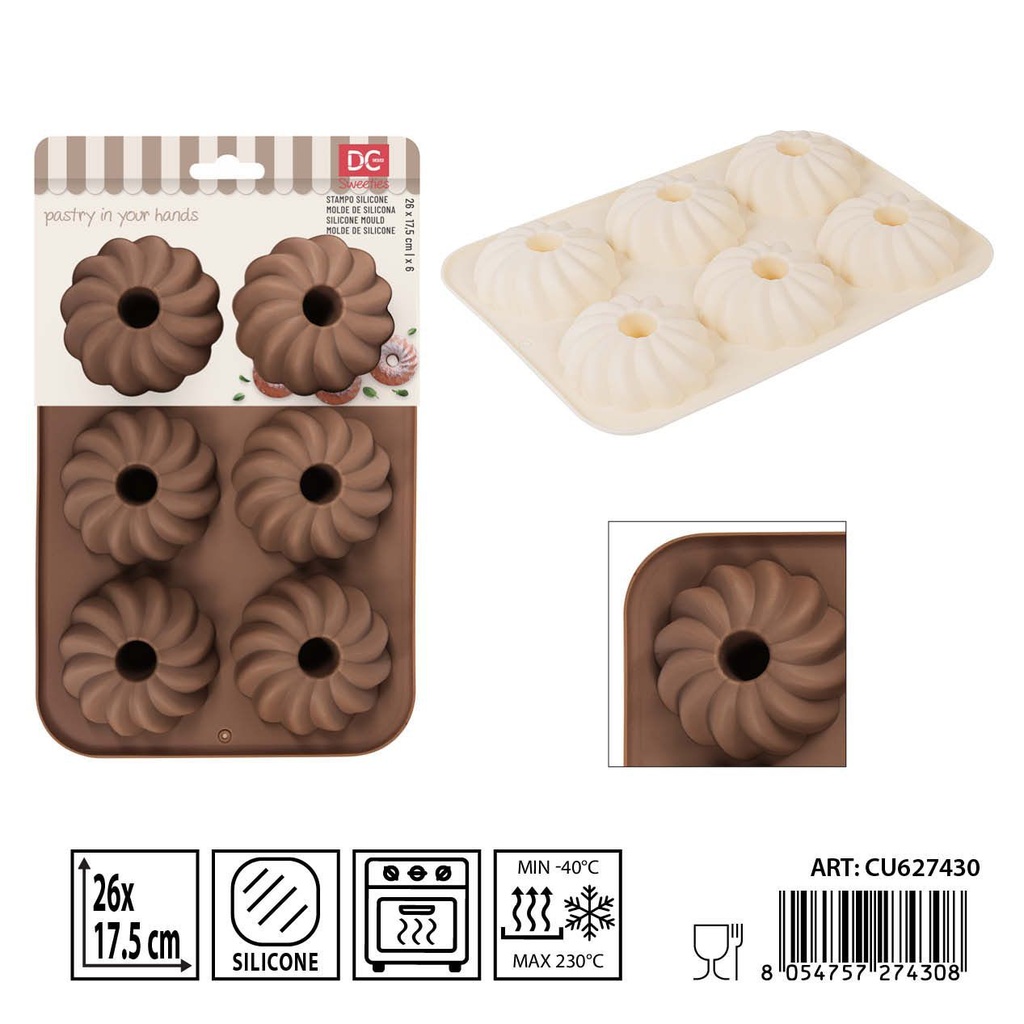 Molde de silicona 26x17.5x2 cm - Para diversas preparaciones