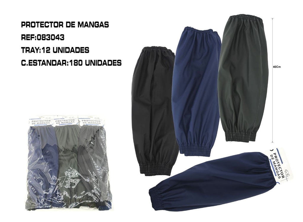 Protector de mangas 45 cm 12/P - Práctico para uso diario