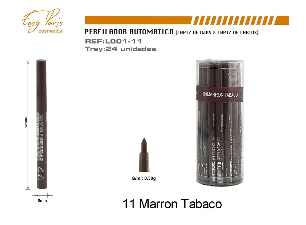 Perfilador automático marrón tabaco 24/U - Práctico y conveniente