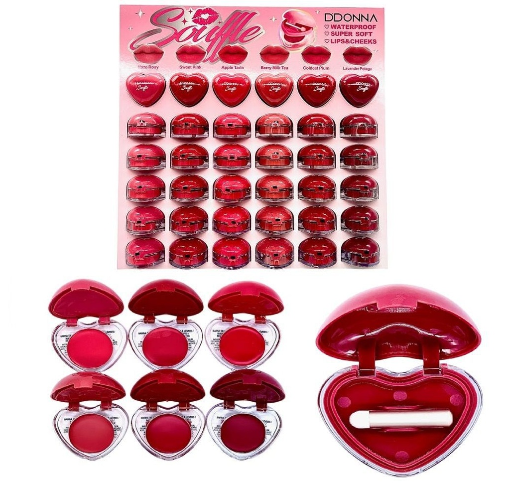 Lipstick souffle corazón 36/U DD 12190A - Color intenso