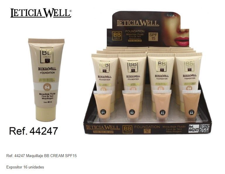 Bb cream fluido SPF15 16/U 44247 L.W - Maquillaje ligero