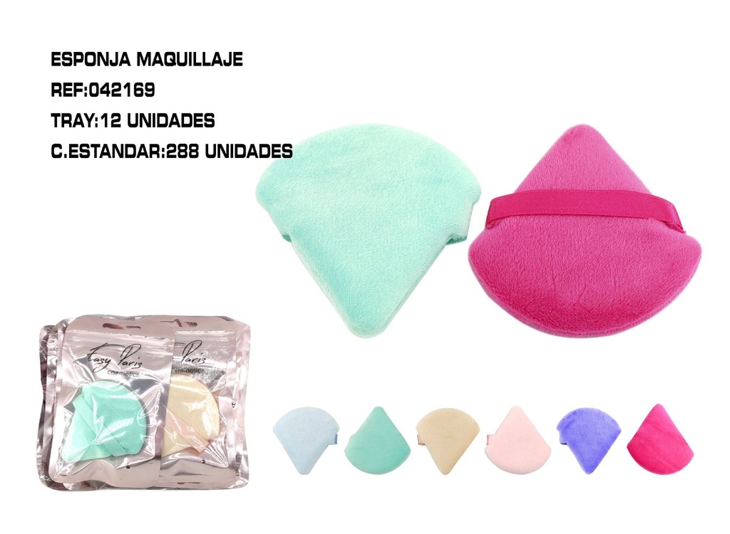 Esponja de maquillaje 12/U - Básico para el maquillaje