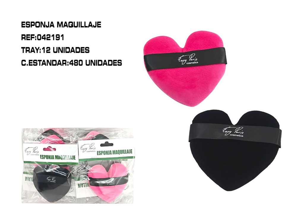 Borlas de maquillaje acabado terciopelo 12/U - Acabado de lujo
